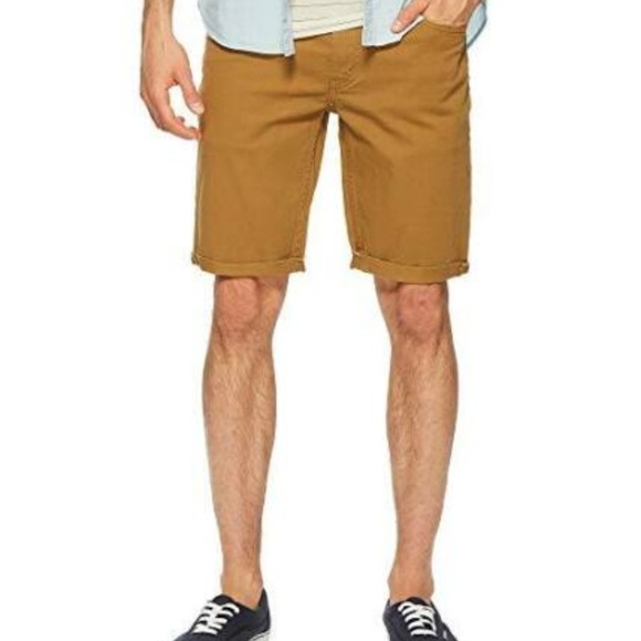 Levis 511 Men's Slim Cutoff Shorts 40 Brown New - Picture 2 of 8